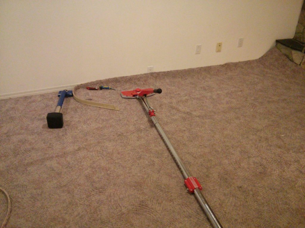 basement carpet stretch