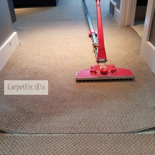 hallway carpet stretch examples