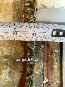 tack strip removal after basement flood