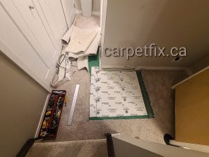 restoration company cut the carpet and left the homeowner with a mess