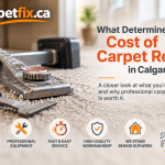 Carpet repair cost in Calgary – professional CarpetFix repair service